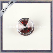 Low Price Garnet & White Color Multi Zirconia Stone